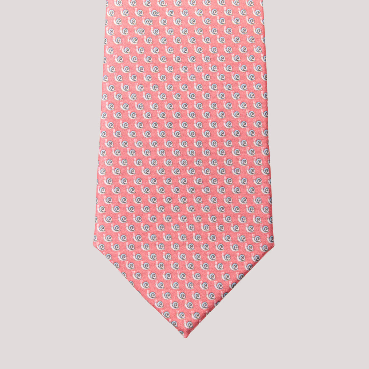 Virelle Coral Pink Snail Pattern Necktie