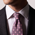 Virelle Pink & Turquoise Geometric Star Necktie